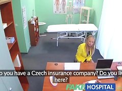 FakeHospital Claustrophobic sexy russian blonde seem to love gorgeous nurse