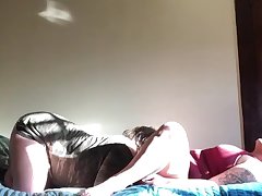 Tribbing, hitachi ride, lesbian dorm sex