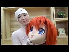 any types of transforming and unmask scene for japanese kigurumi porn girls